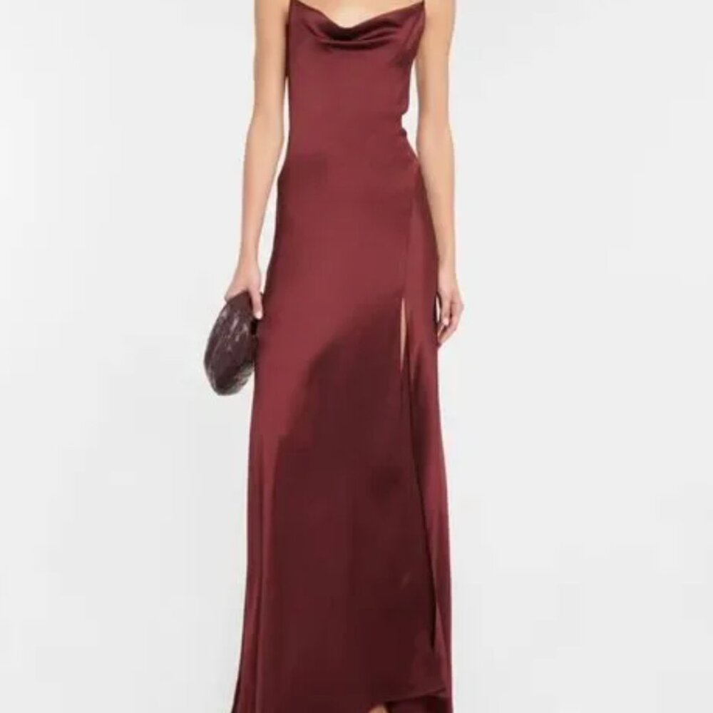 SIMKHAI Finley draped satin gown - 4 - New with tags